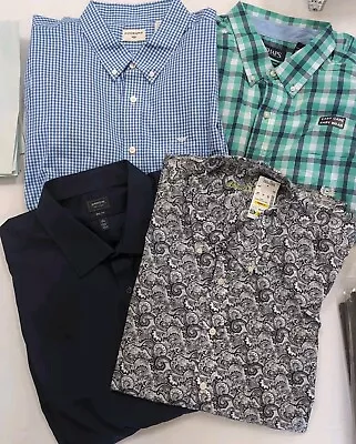 LOT Of 4 NEW With TAGS 2xl /XXL Mens Shirts Chaps Dockers Arrow Alan Flusser • $14.88