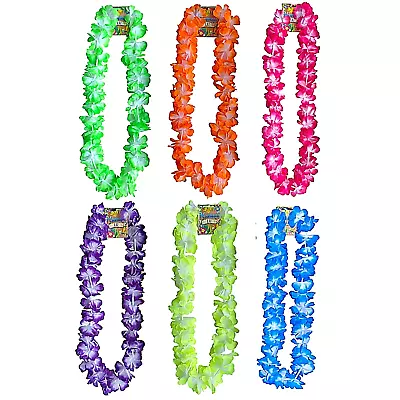 Hawaiian Lei Hula Garland Fancy Dress Up 100cm Flower Necklace Beach Party Prop • £2.85