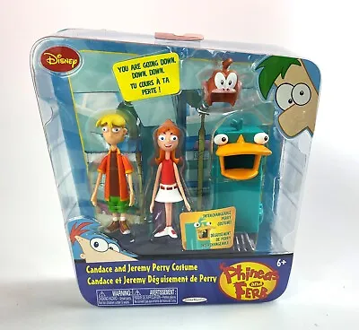 $69.98 • Buy Costume Candace & Jeremy Perry Vintage Phineas & Ferb Figures Set New 2011 Jakks