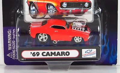 Muscle Machines Single Logo 1969 Chevrolet 69 Camaro Chevy Orange 00-1 1:64 • $27.85