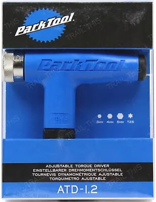 Park Tool ATD-1.2 Adjustable 4 4.5 5 5.5 6Nm Bike Torque Wrench 3 4 5mm Hex T25 • $71.95