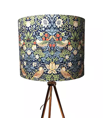 William Morris Strawberry Thief Navy Handmade Lampshade • $150