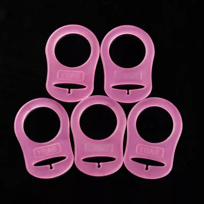 MAM Style Silicone Dummy Adapter - Ring - For Dummy Clips Blue Pink And Clear • £1.90