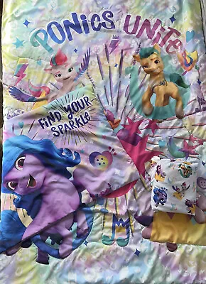 My Little Pony Toddler Bed Set 2022 Fitted & Flat Sheet Pillowcase And Comforter • $23.76