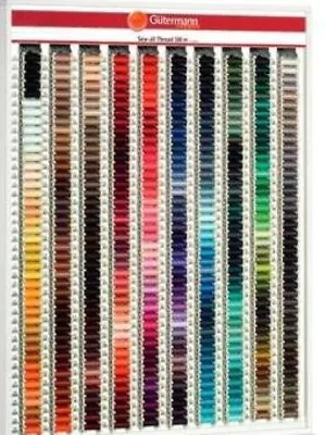 £2.25 • Buy Gutermann Sew All Sewing Polyester Tread 100m Colours 000 To 500