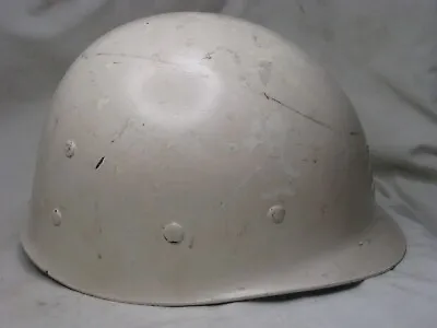 Vintage Military Helmet Army Protective W/ Liner WW2 WWII Vietnam Era ?  Hat • $102