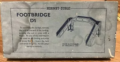 Hornby Dublo Meccano D1 Footbridge Metal Pedestrian Bridge For Model Railway • £0.99
