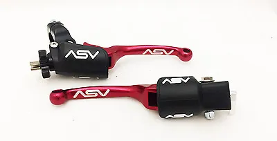 ASV F3 Front Brake Clutch Perch Levers Pair Pack Red Dust YFZ 450 2004 - 2006 • $159.95