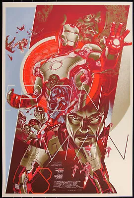 Iron Man 3 (Variant) By Martin Ansin 153/200 Screen Print Movie Art Poster Mondo • $240