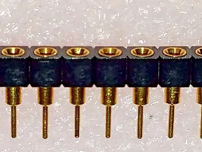 Machined Pin Socket 1-row Female 32 Pin 0.100  Pitch GOLD Plate • $4