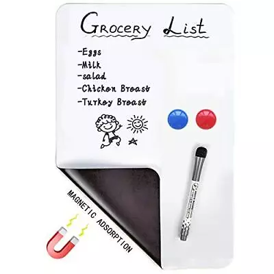 £7.99 • Buy Magnetic Dry Erase Whiteboard Sheet For Fridge (A4 With Pen)