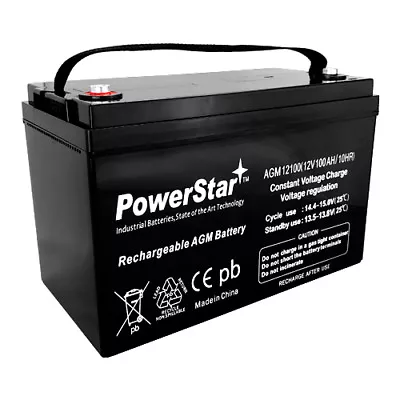 12V 100Ah SLA AGM Battery For Minn Kota Trolling Motor Power Center 2YR WARRANTY • $186.87