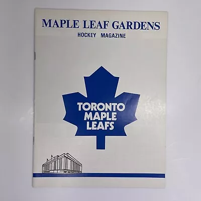 Vintage Nov 17th 1971 Maple Leaf Gardens Hockey Program (Maple Leafs Vs. Kings) • $24.99