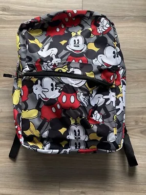 Disney Mickey Mouse 16 Inch Large School Backpack For Kids With All Over Print • $19.50