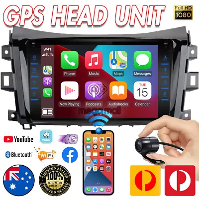 For NISSAN NAVARA NP300 2015+ GPS BLUETOOTH APPLE CARPLAY HEAD UNIT PLUG PLAY • $499.99