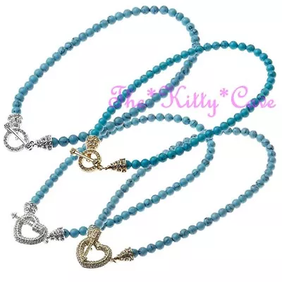 Genuine Semi-Precious Turquoise Beads Toggle Meditation Healing Crystal Necklace • $38.61