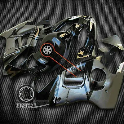 Black Gray ABS Fairing Bodywork For Honda CBR600 F2 CBR600F2 1991-1994 92 93 Uu • $353.98