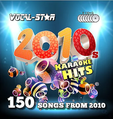 £17.99 • Buy Vocal-Star 10's 2010s Cdg Karaoke Disc Set Cd+G 8 Discs 150 Songs