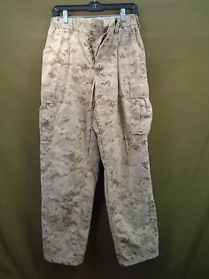 US Military Marine Corps USMC Desert Marpat Pants Trousers Small Short 2012 19-C • $42.95