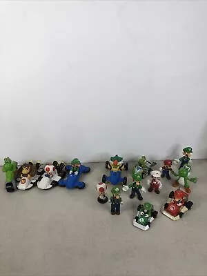 Super Mario Bros. Figurines & Mario Kart Toys Lot Of 15 • $15