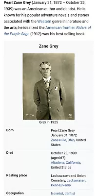 Lot Of Zane Grey Books • $4