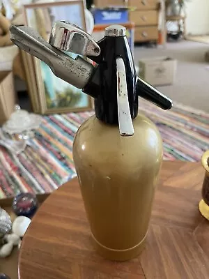 Vintage Gold Soda Syphon • $42