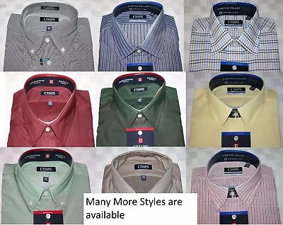 Chaps Classic Fit Wrinkle Free Men's Shirts NEW Assrtd Sizes Colors & Patterns • $10.99