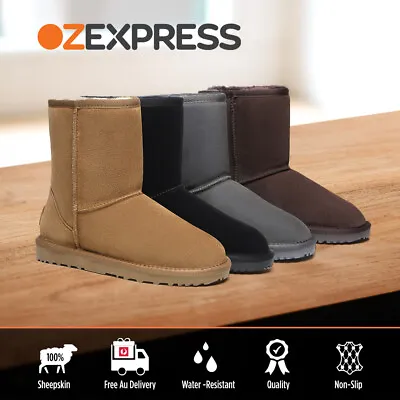 $66.95 • Buy 【SALE】UGG Boots Women Men Australia Sheepskin Wool Suede Upper Short Boots Plus