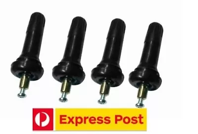 VALVE STEMS For Tyre Pressure Sensors  Jeep Holden  Rubber Snap In TPMS  X 4 • $24.95