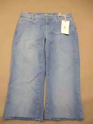 NWT Mih Jeans Size 30 Womens Blue Front Pockets Mid Rise Denim Capri Jeans T070 • $10