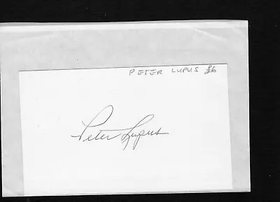 Peter Lupus Autograph Mission Impossible Tv Series • £5