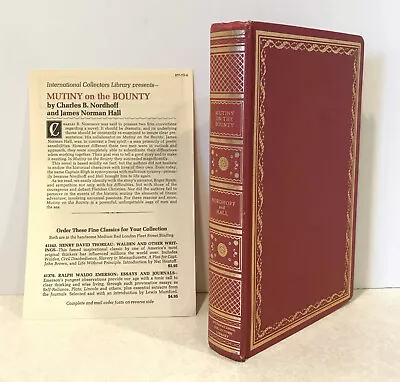 Mutiny On The Bounty International Collectors Library 1960 Hardcover Vintage • $8.99