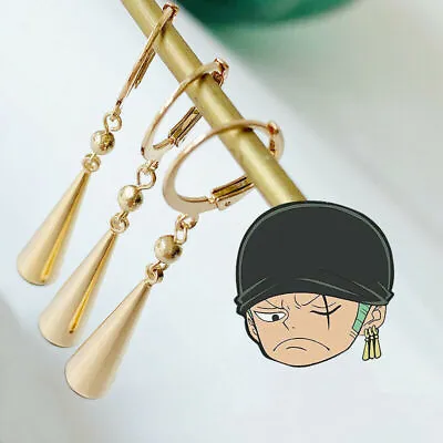 $20.87 • Buy Roronoa Zoro Cosplay Earring Ear Clip Stud Anime One Piece Cos Prop