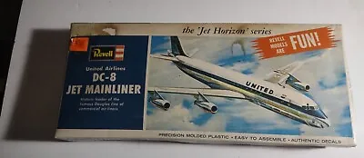 Revell H-242 United Airlines DC-8 Jet Mainliner Airplane Model Kit Scale 1/144 • $71.22