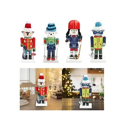 Christmas Nutcracker Ornament Statue Home Decoration For Party Shelf Gifts • £12.23