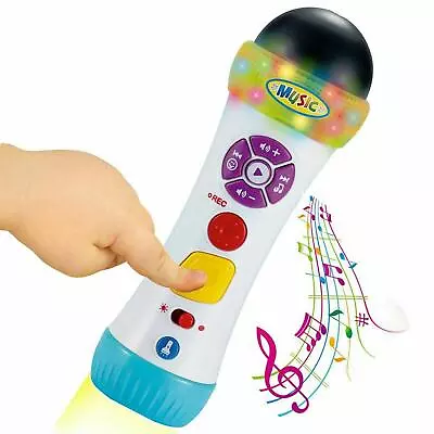 Baby Musical Recording Microphone Voice Changing Effects & Flash Light Toy • £12.09