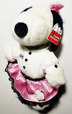 Vintage 1990s Camp Snoopy Belle 10  Plush W/ Tag Pink 1950s Dress RARE Sister • $29.99