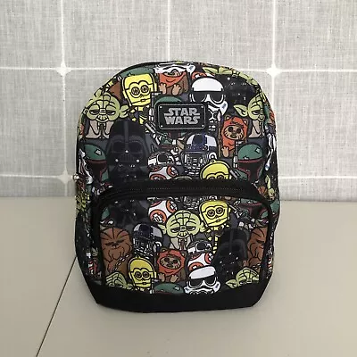 Disney Star Wars Character Backpack Bag Purse Yoda R2-D2 Grogu C-3PO BB-8 Darth • $8.95