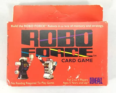 Ideal ROBO FORCE Card Game Maxx Steel Copter Hun Dred Vulgar (Unopened) (1984) • $29.95