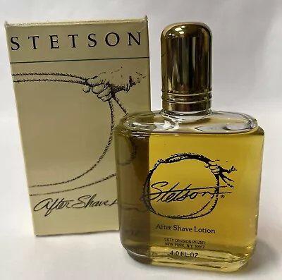 STETSON After Shave Lotion 4oz VINTAGE-NEW Late 90's Coty  Free Shipping • $44.95