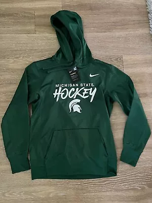 NWT Michigan State Spartans Hockey Nike Therma-FIT Hoodie Size S • $37.99