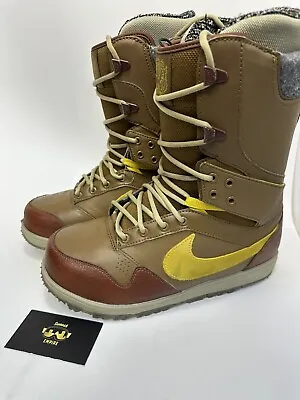 Nike Zoom DK Snowboard Boots Brown Danny Kass Men’s Size 8.5 407642-301 SBB • $220