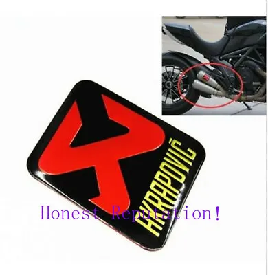 AKRAPOVIC Motorcycle Heat Resistant Exhaust Sticker AVT Aluminum Racing Decal • $3.48