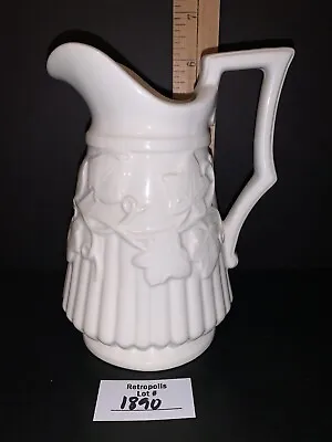 Vtg Willfred Ceramic Villa Verde White Ivy Leaf Creamer Pitcher Kari Walmsley • $22.80