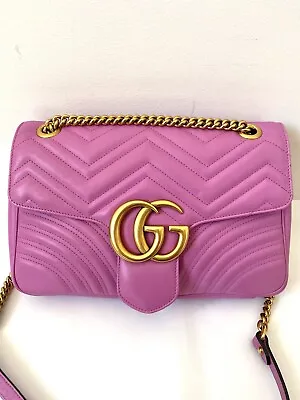 $4200 • Buy Gucci Marmont Hot Pink Medium Bag