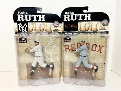 Mcfarlane MLB Cooperstown 6 Babe Ruth NY Yankees Boston Red Sox Reg & Variant #3 • $65.57