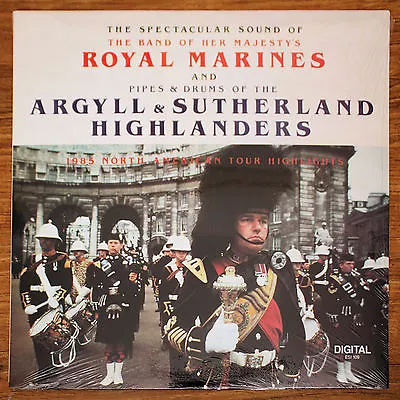 Royal Marines Pipes & Drums Of The Argyll 1985 North American Tour Highlights LP • $24.50