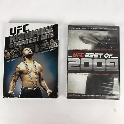UFC: Best Of UFC 2009 DVD & UFC Rampage Greatest Hits DVD Lot Of 2 New Sealed • $10.95