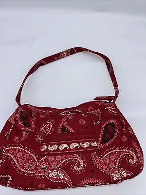 Vera Bradley Shoulder Bag/Hobo Purse-2006 Mesa Red Paisley Box U • $12.99