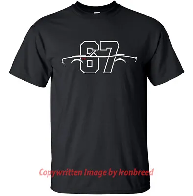 1967 CAMARO CONVERTIBLE SS T-Shirt Muscle Car Silhouette RS 67 302 327 350 396 • $20.46